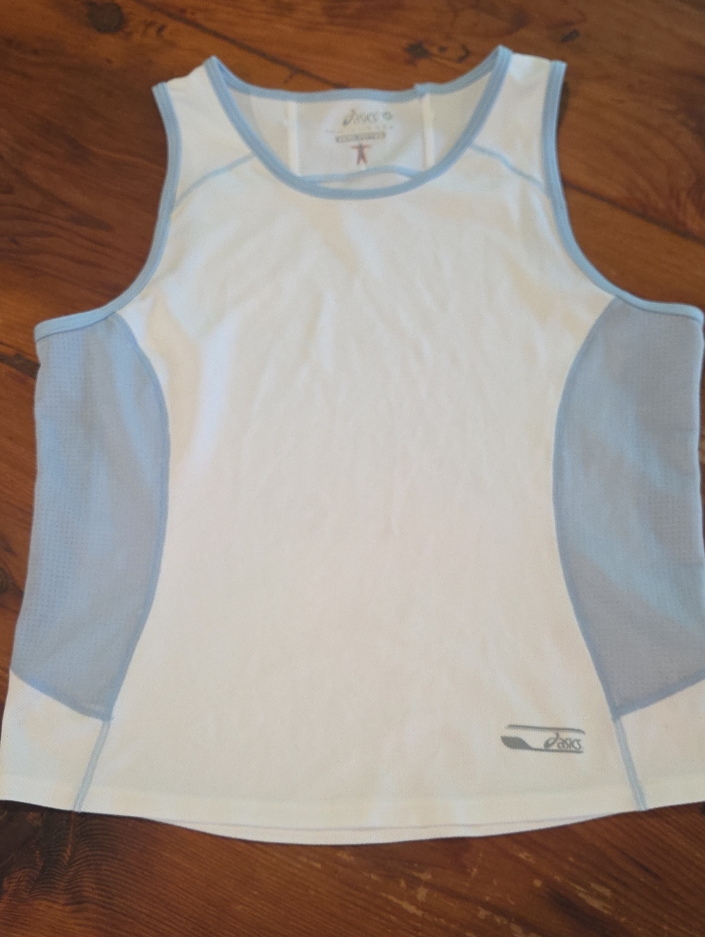Sheer Asics Athletic Semi-Fitted Top Women's Medium